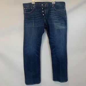 Polo Ralph Lauren Varick Slim Straight Jeans Men’s 40x32 Dark Wash Denim Classic